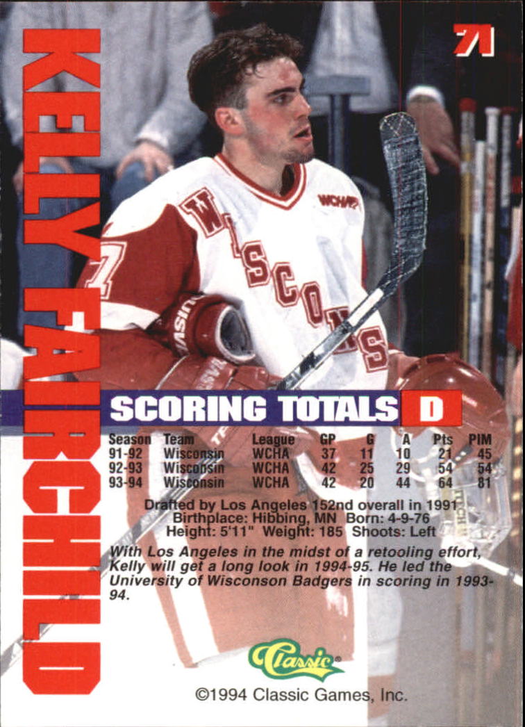 B1180 - 1994 Classic Hockey verschiedene Einsteckkarten - Ihre Auswahl - 15+ KOSTENLOSER US-VERSAND - Bild 125 von 257