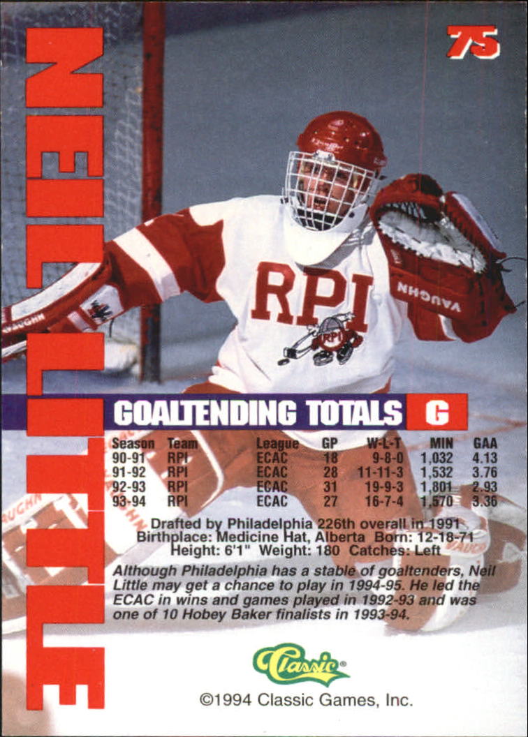 B1180 - 1994 Classic Hockey verschiedene Einsteckkarten - Ihre Auswahl - 15+ KOSTENLOSER US-VERSAND - Bild 133 von 257