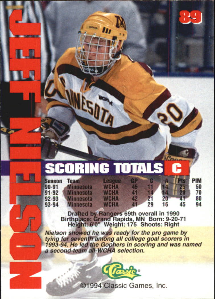B1180 - 1994 Classic Hockey verschiedene Einsteckkarten - Ihre Auswahl - 15+ KOSTENLOSER US-VERSAND - Bild 157 von 257