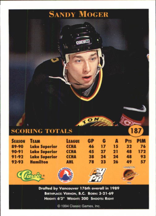 Sports Card Back