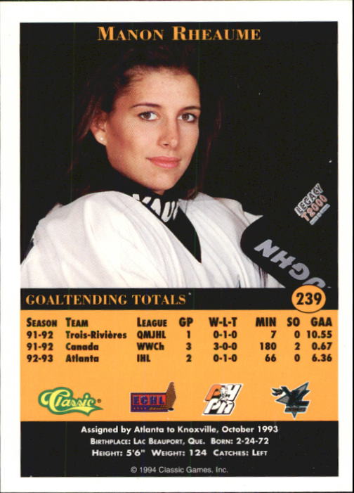 Sports Card Back