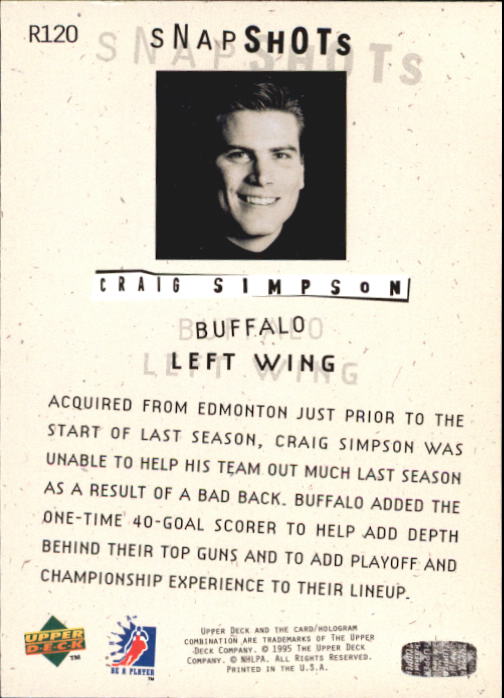Sports Card Back