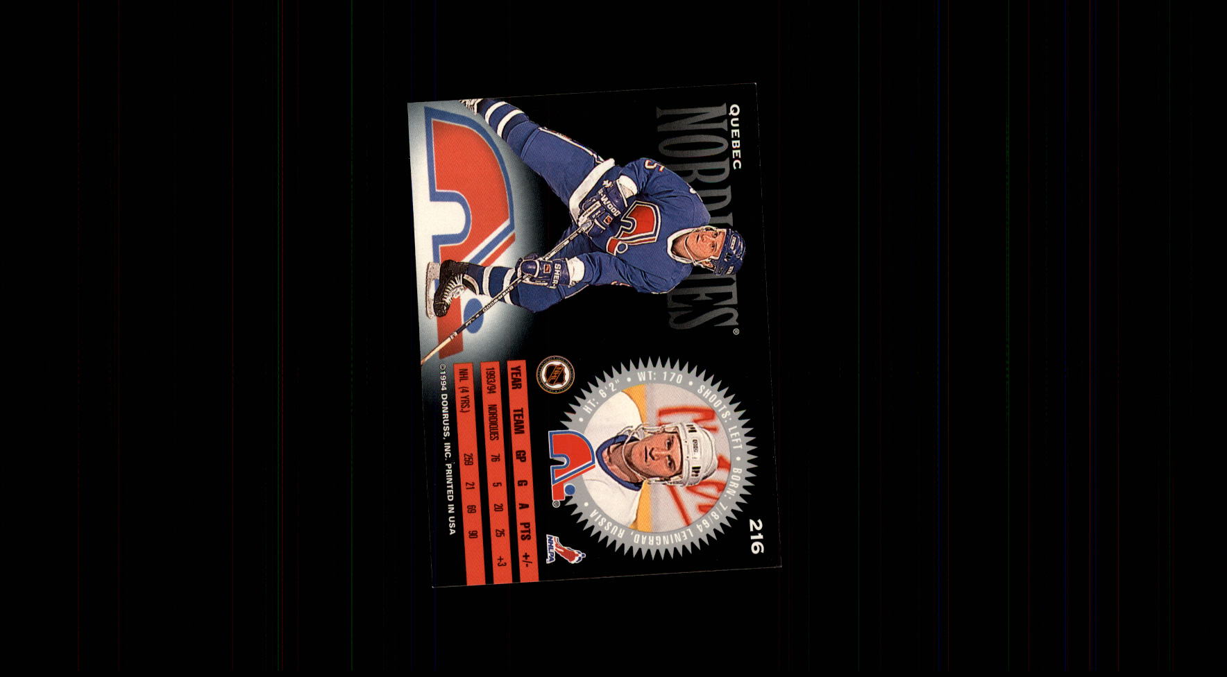 Sports Card Back