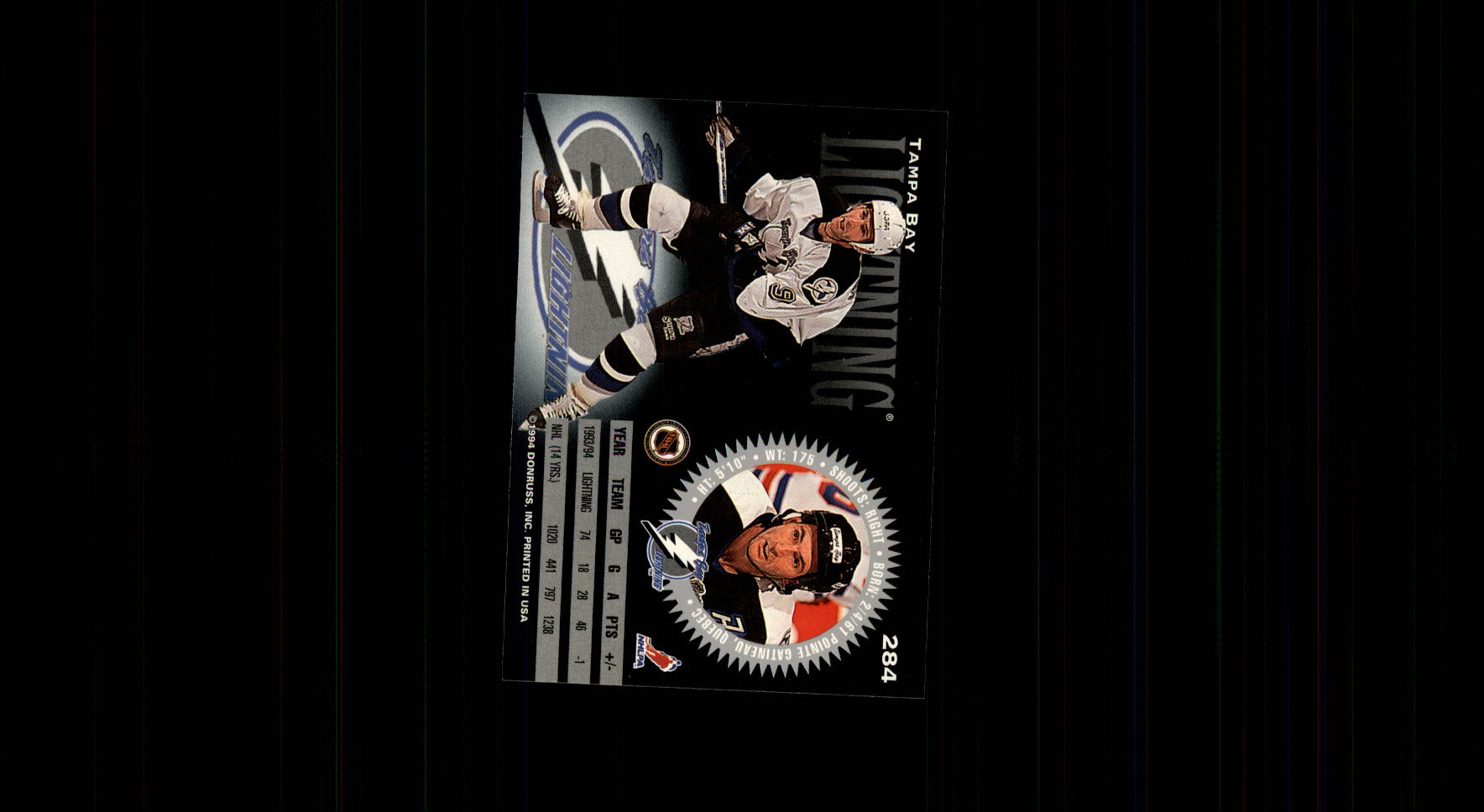 Sports Card Back
