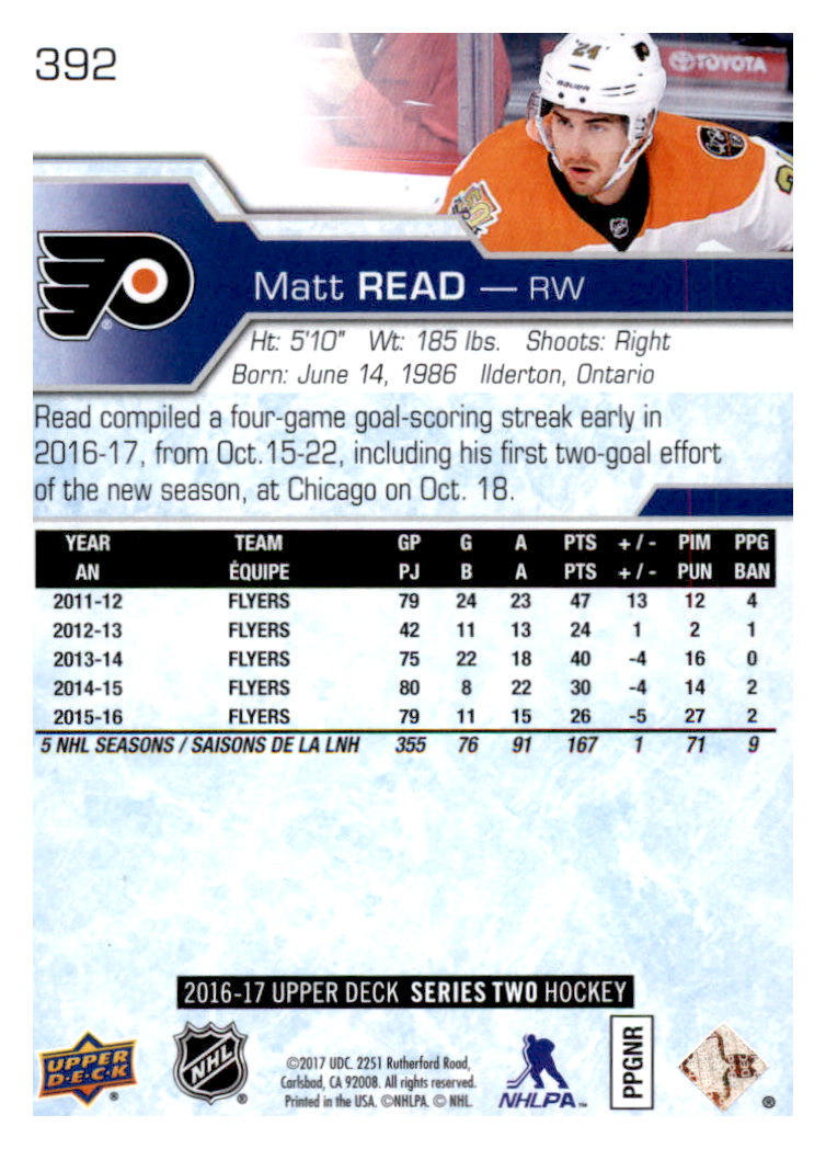 2016-17 Upper Deck Hockey Card Pick (Base) 265-515