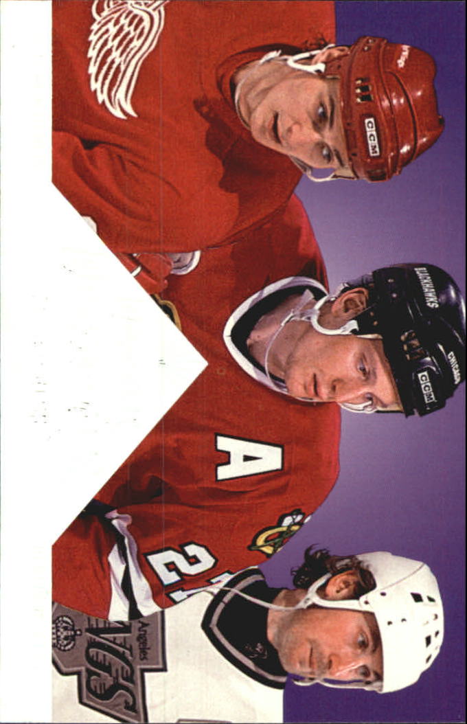 1994-95 Donruss Dominators #5 Sergei Fedorov/Jeremy Roenick/Wayne Gretzky