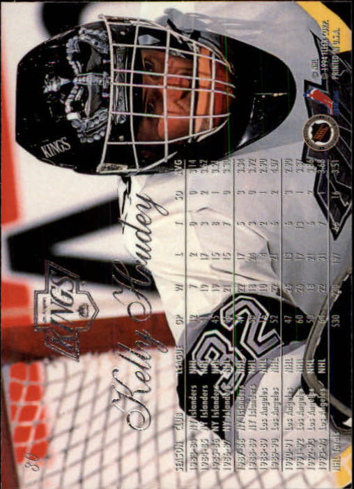 1994-95 Flair #80 Kelly Hrudey back image