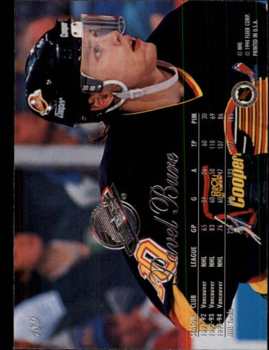 1994-95 Flair #189 Pavel Bure back image