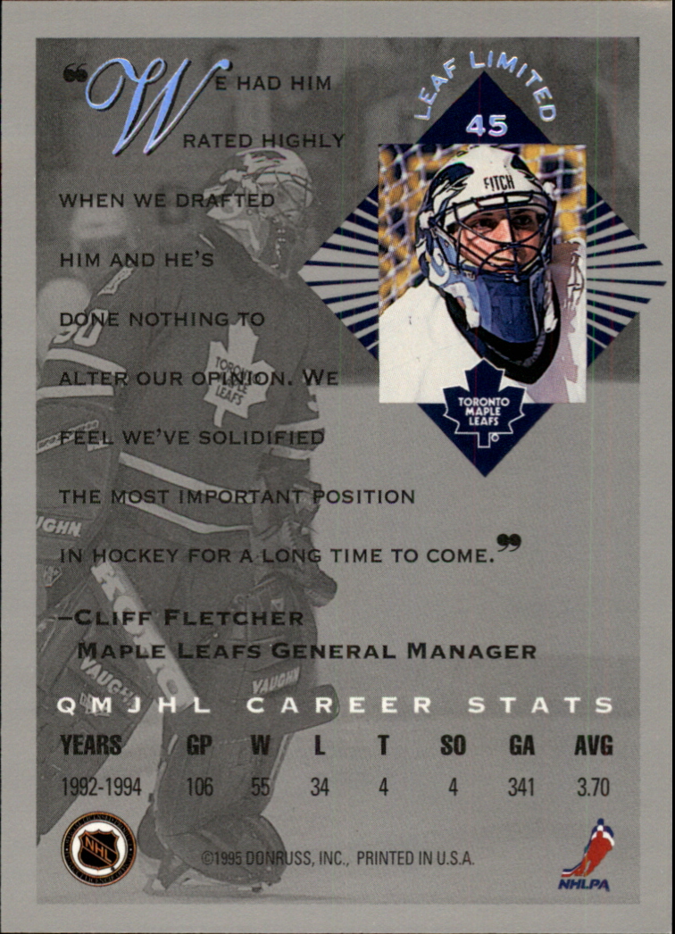 Sports Card Back