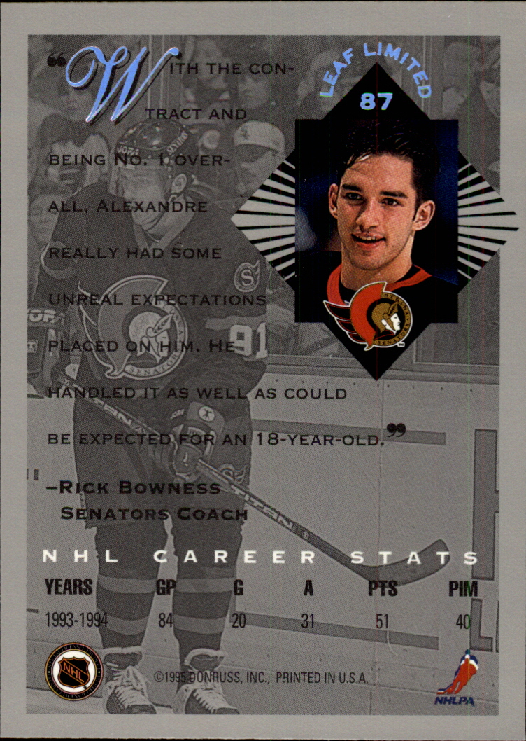 Sports Card Back