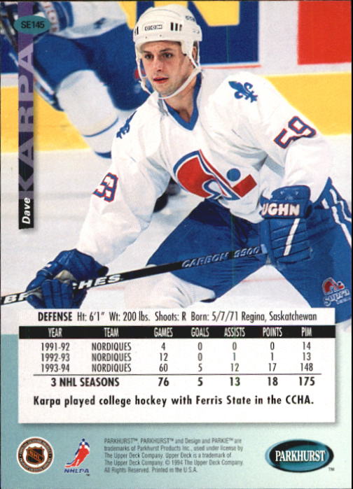 Sports Card Back