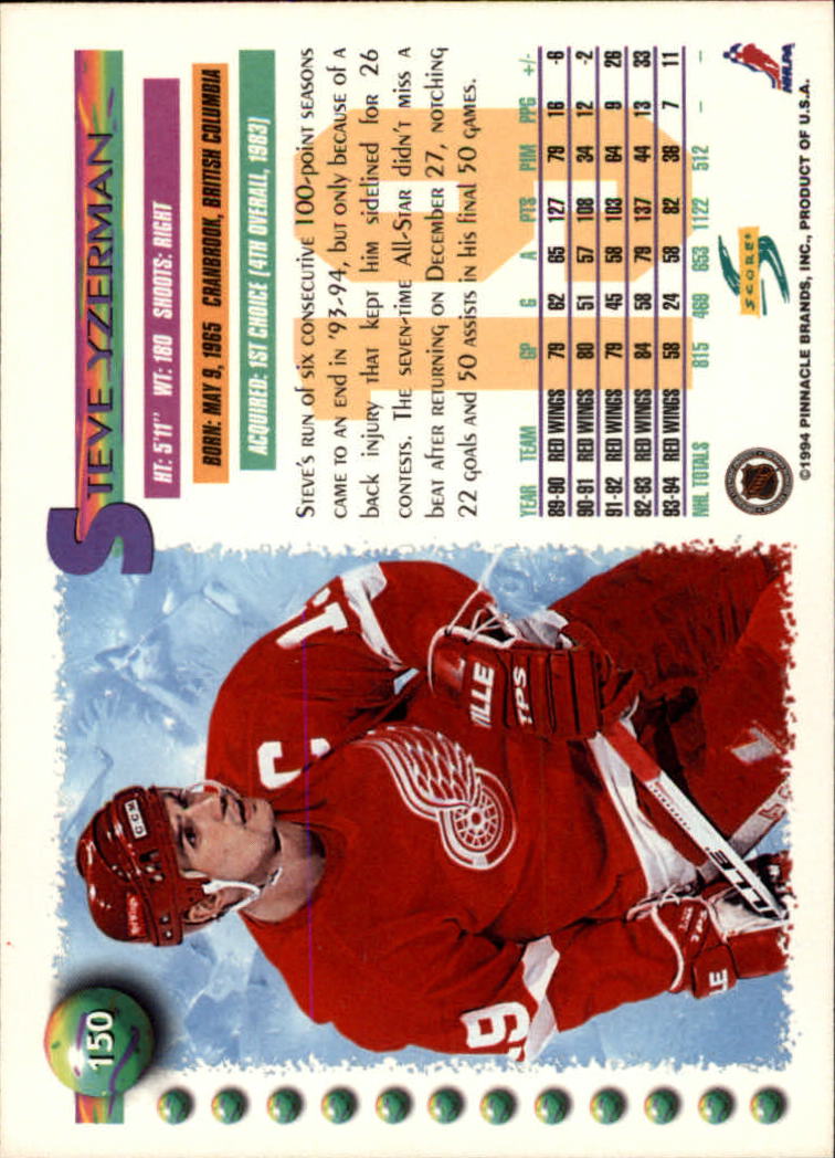 A2971- 1994-95 Score Hockey Card #s 1-250 +Rookies -You Pick- 15+ FREE US SHIP - Picture 299 of 494