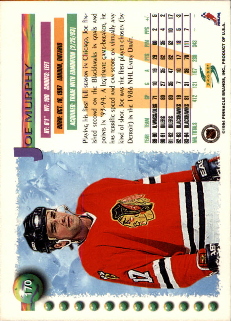 A2971- 1994-95 Score Hockey Card #s 1-250 +Rookies -You Pick- 15+ FREE US SHIP - Picture 336 of 494