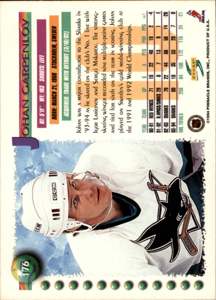 A2971- 1994-95 Score Hockey Card #s 1-250 +Rookies -You Pick- 15+ FREE US SHIP - Picture 348 of 494
