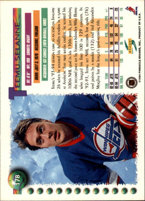 A2971- 1994-95 Score Hockey Card #s 1-250 +Rookies -You Pick- 15+ FREE US SHIP - Picture 352 of 494