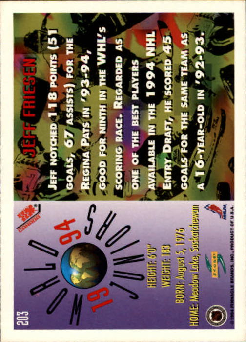 A2971- 1994-95 Score Hockey Card #s 1-250 +Rookies -You Pick- 15+ FREE US SHIP - Picture 400 of 494