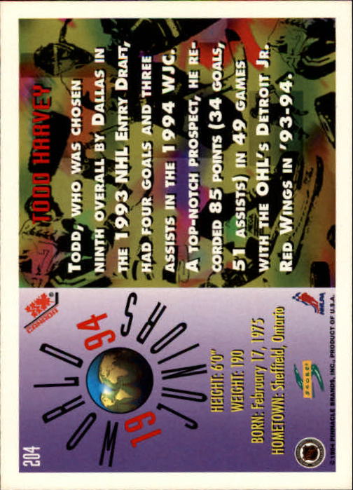 A2971- 1994-95 Score Hockey Card #s 1-250 +Rookies -You Pick- 15+ FREE US SHIP - Picture 402 of 494