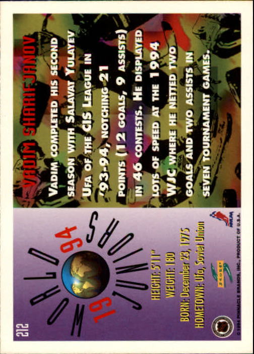 A2971- 1994-95 Score Hockey Card #s 1-250 +Rookies -You Pick- 15+ FREE US SHIP - Picture 418 of 494