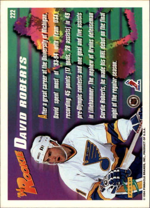 A2971- 1994-95 Score Hockey Card #s 1-250 +Rookies -You Pick- 15+ FREE US SHIP - Picture 438 of 494