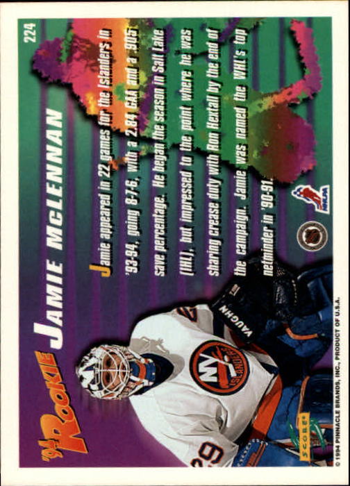 A2971- 1994-95 Score Hockey Card #s 1-250 +Rookies -You Pick- 15+ FREE US SHIP - Picture 442 of 494