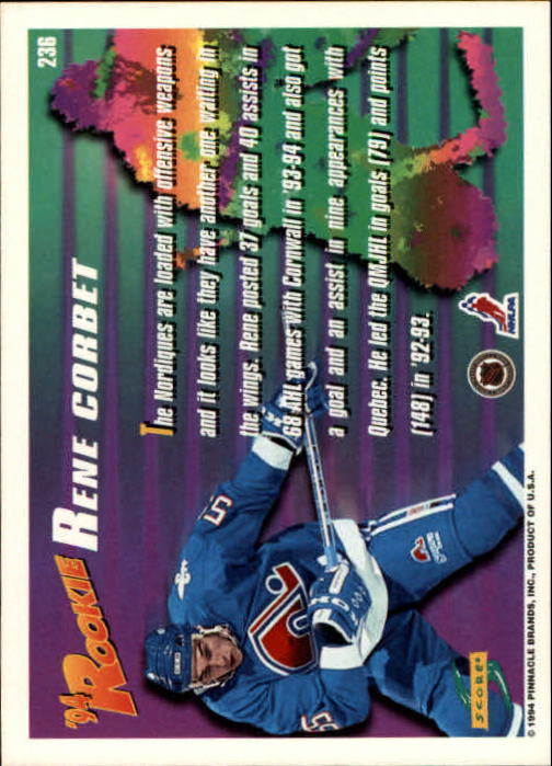 A2971- 1994-95 Score Hockey Card #s 1-250 +Rookies -You Pick- 15+ FREE US SHIP - Picture 466 of 494
