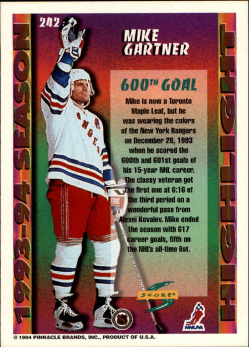 Sports Card Back
