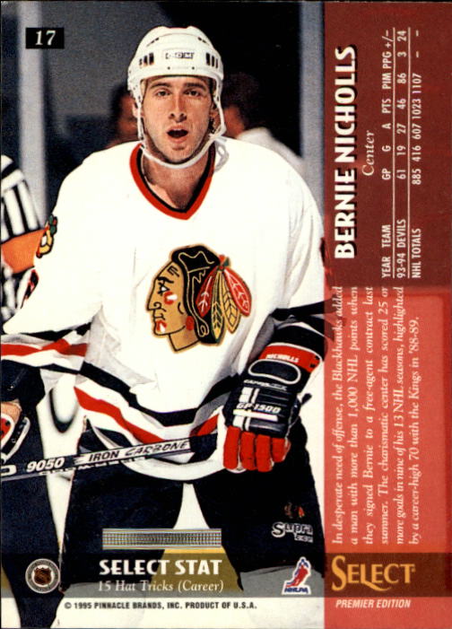 1994-95 Select #17 Bernie Nicholls - Nm-mt