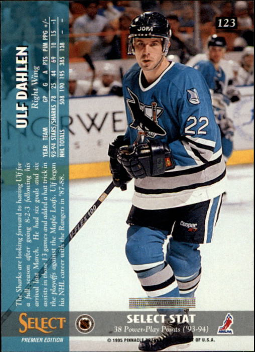 1994-95 Select #123 Ulf Dahlen - NM-MT