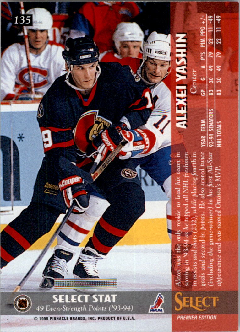 1994-95 Select #135 Alexei Yashin - NM-MT