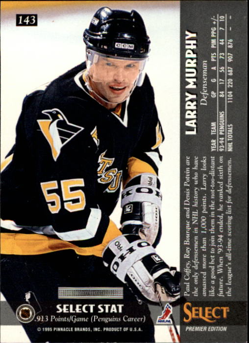 1994-95 Select #143 Larry Murphy back image