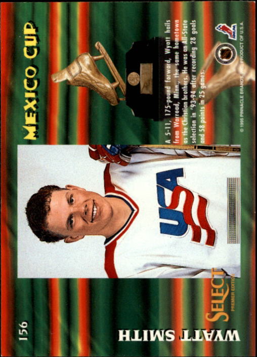 1994-95 Select #156 Wyatt Smith RC back image