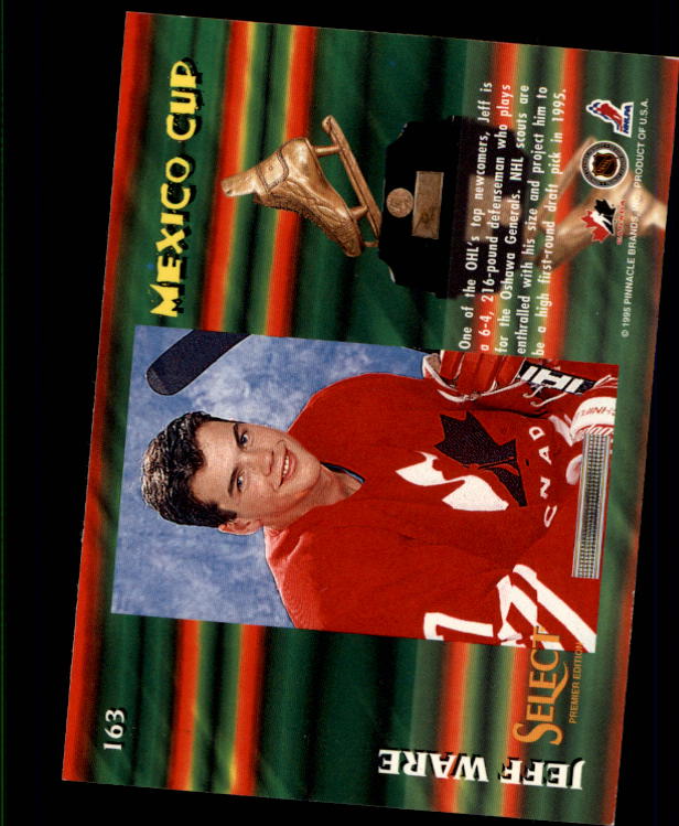 1994-95 Select #163 Jeff Ware RC back image