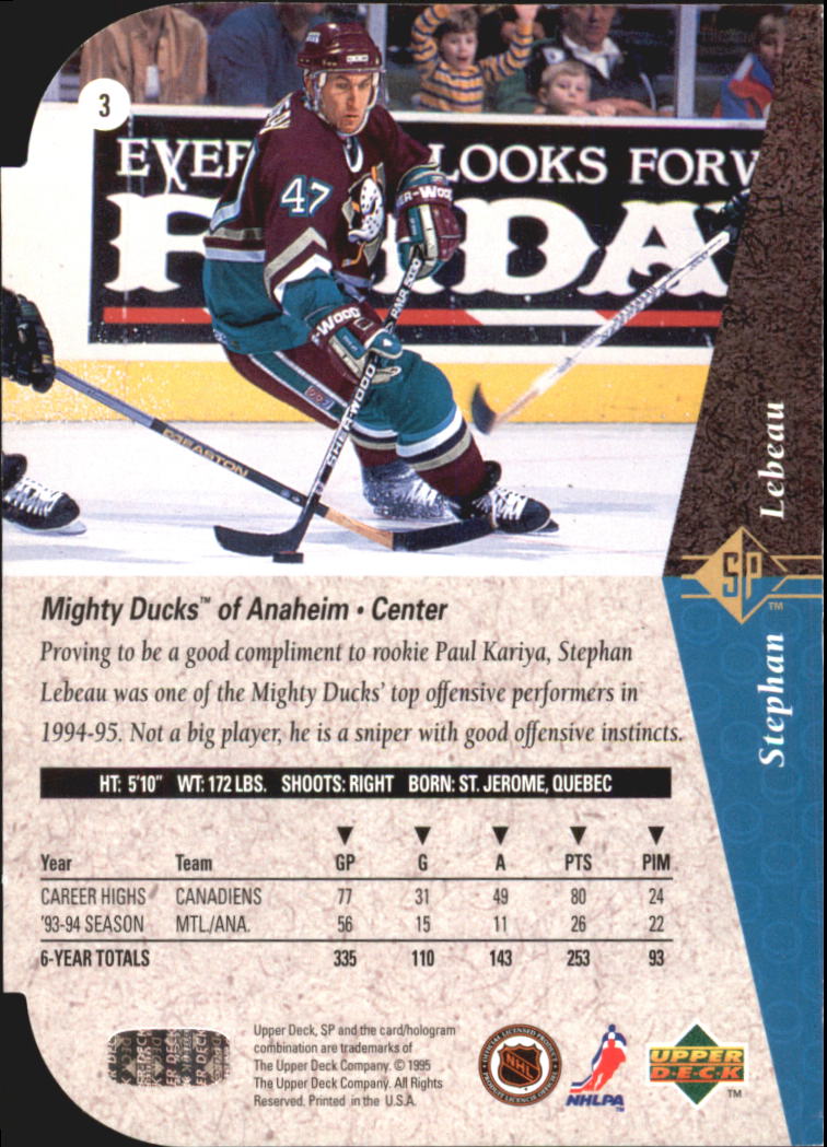 A4052- 1994-95 SP Die Cuts Hockey Card #s 1-195 -You Pick- 15+ FREE US SHIP - Picture 7 of 363