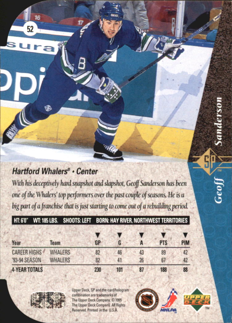 A4052- 1994-95 SP Die Cuts Hockey Card #s 1-195 -You Pick- 15+ FREE US SHIP - Picture 101 of 363