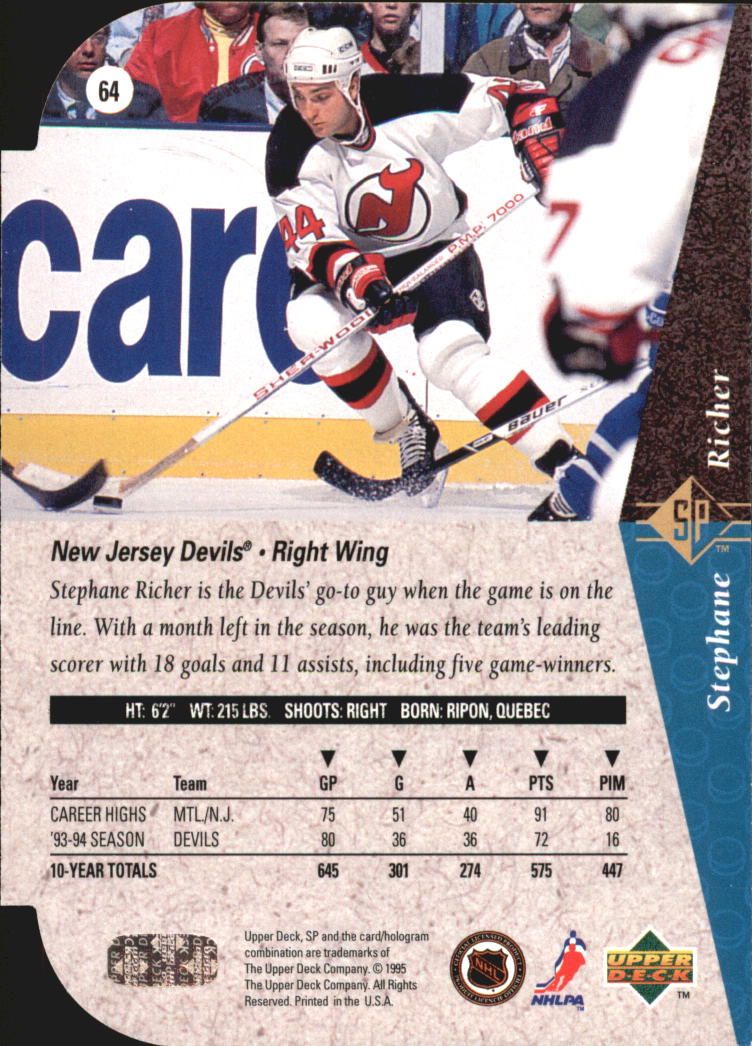 A4052- 1994-95 SP Die Cuts Hockey Card #s 1-195 -You Pick- 15+ FREE US SHIP - Picture 121 of 363