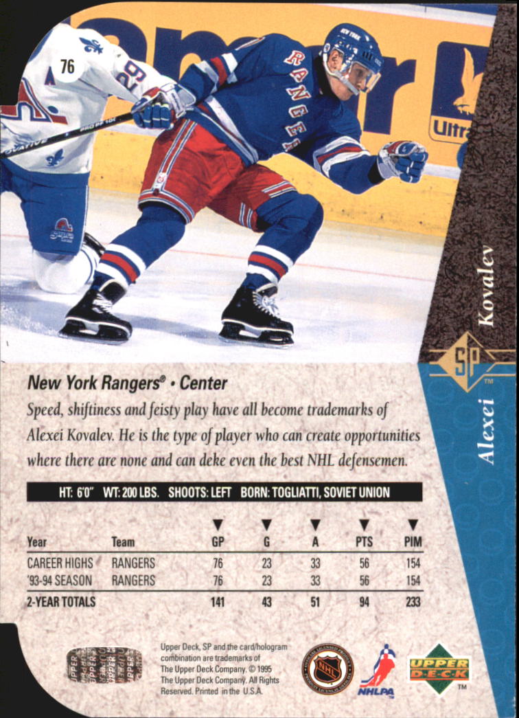 A4052- 1994-95 SP Die Cuts Hockey Card #s 1-195 -You Pick- 15+ FREE US SHIP - Picture 145 of 363
