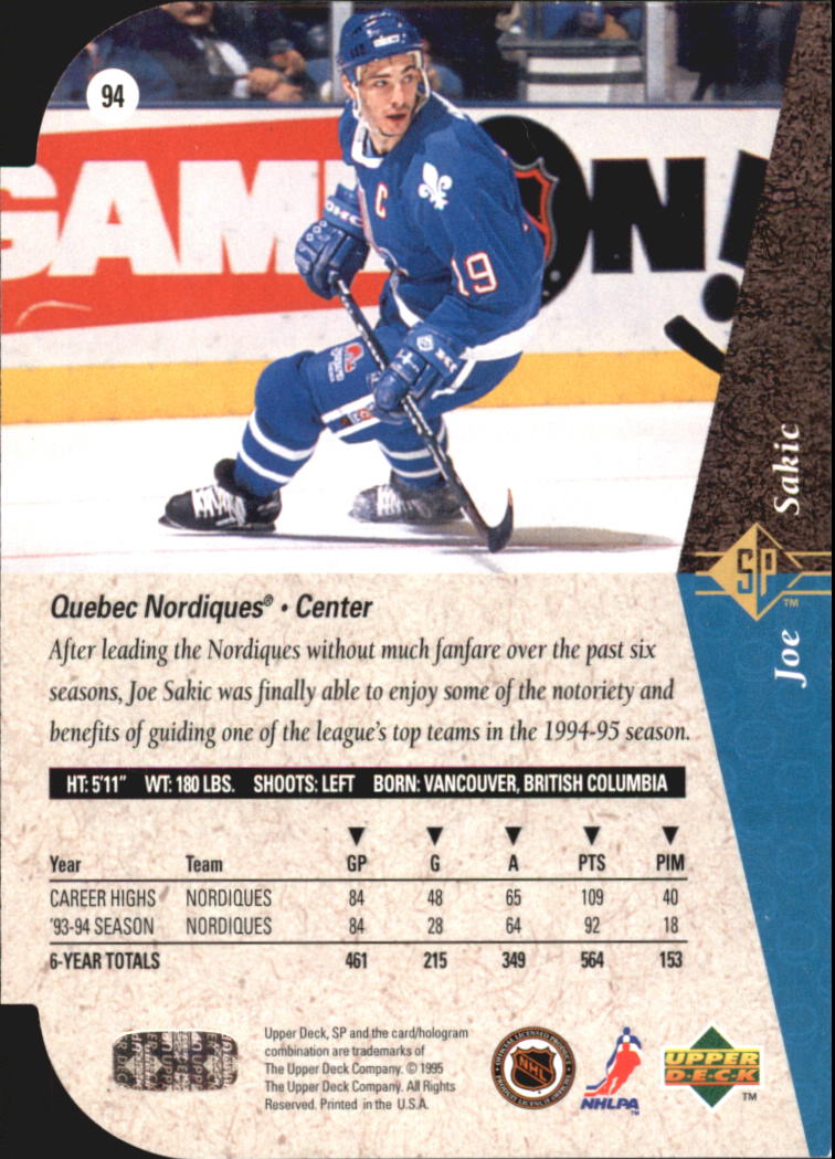 A4052- 1994-95 SP Die Cuts Hockey Card #s 1-195 -You Pick- 15+ FREE US SHIP - Picture 179 of 363