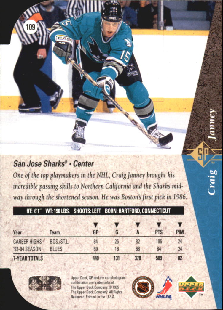 A4052- 1994-95 SP Die Cuts Hockey Card #s 1-195 -You Pick- 15+ FREE US SHIP - Picture 205 of 363