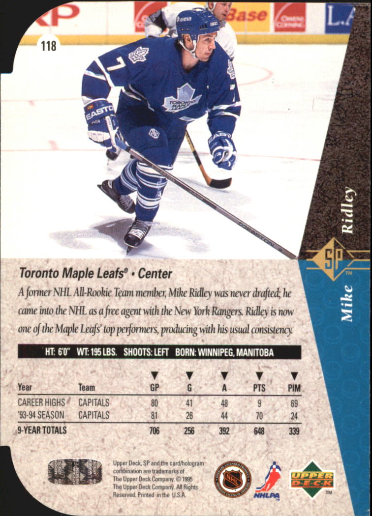 A4052- 1994-95 SP Die Cuts Hockey Card #s 1-195 -You Pick- 15+ FREE US SHIP - Picture 223 of 363