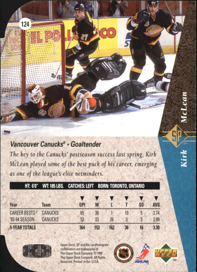 A4052- 1994-95 SP Die Cuts Hockey Card #s 1-195 -You Pick- 15+ FREE US SHIP - Picture 231 of 363