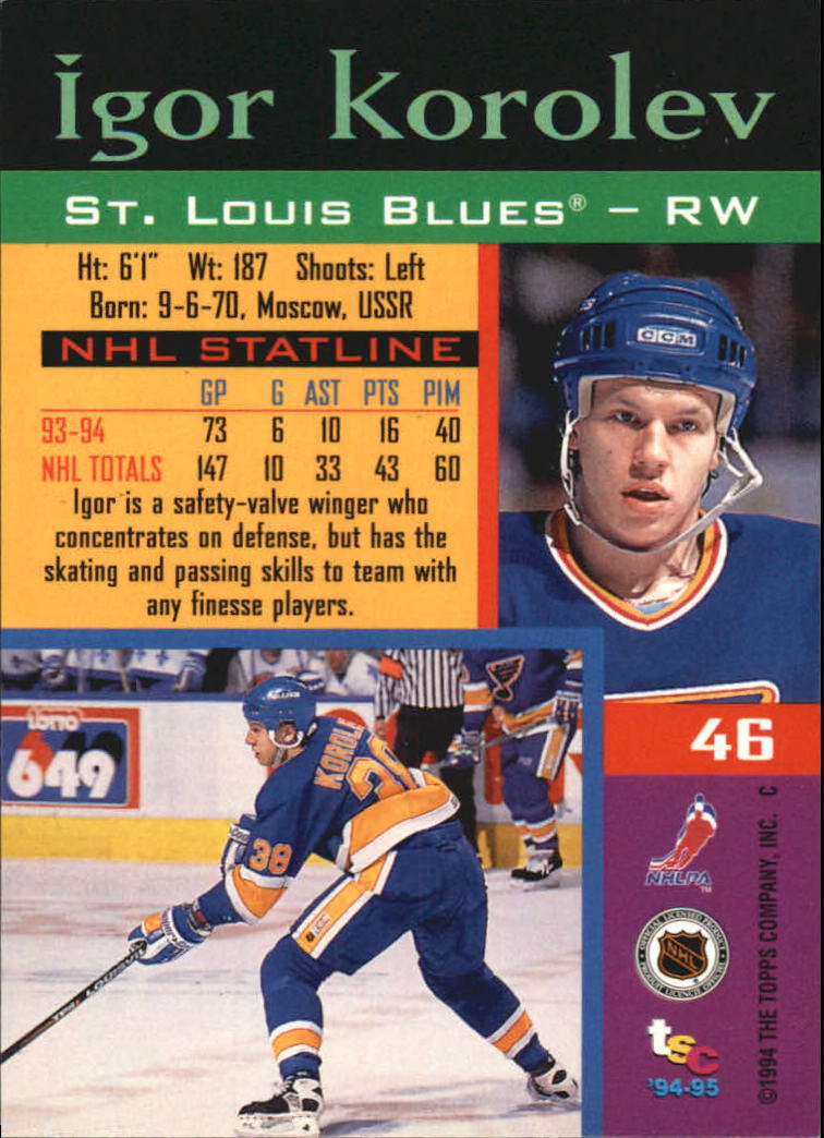 Sports Card Back