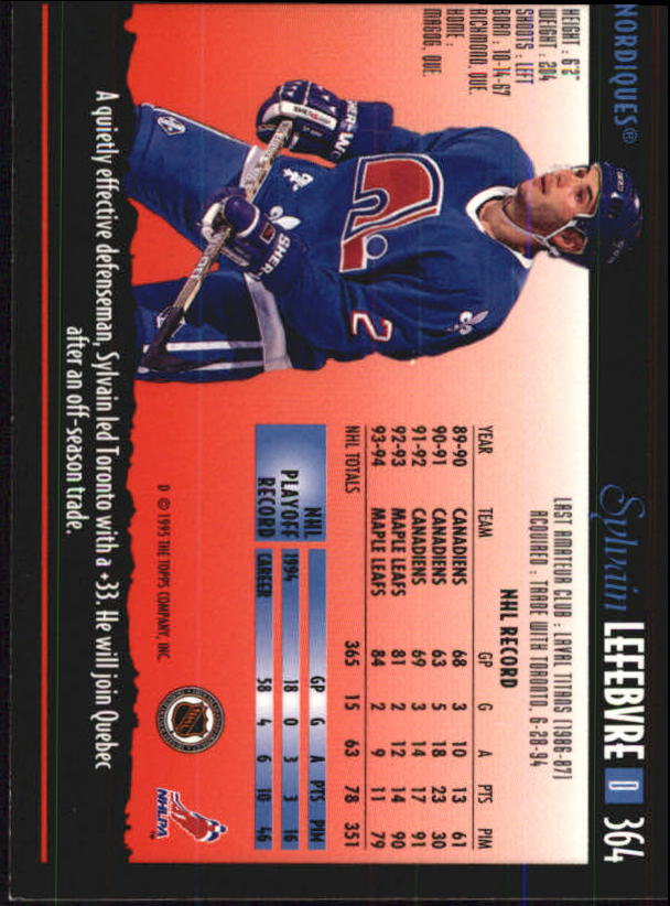 Sports Card Back