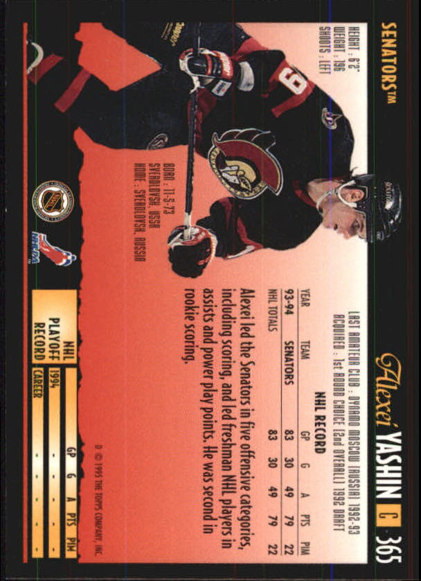 Sports Card Back