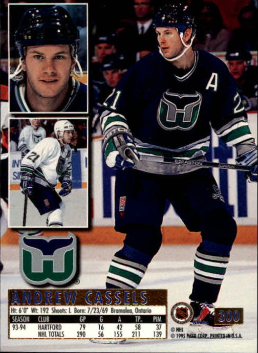 1994-95 Ultra #300 Andrew Cassels back image