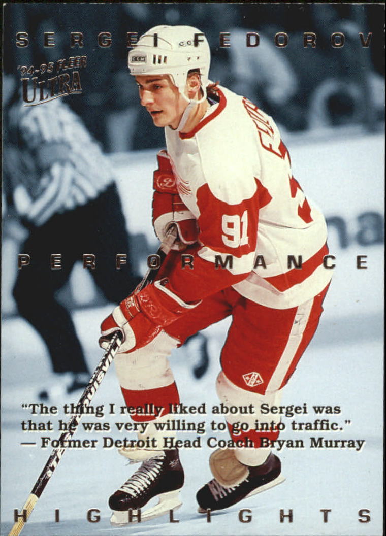 1994-95 Ultra Sergei Fedorov #9 Sergei Fedorov - NM-MT - Card Shack