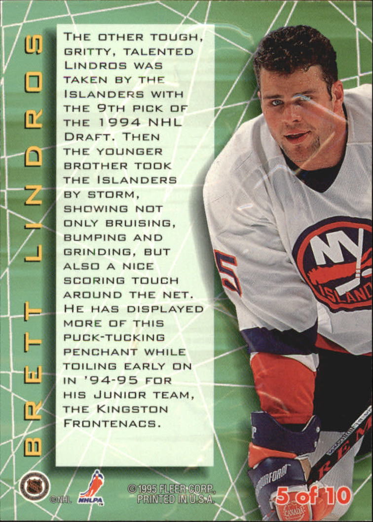 1994-95 Ultra Prospects #5 Brett Lindros back image