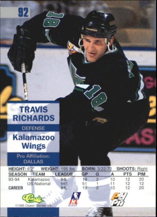 1995 Images #92 Travis Richards