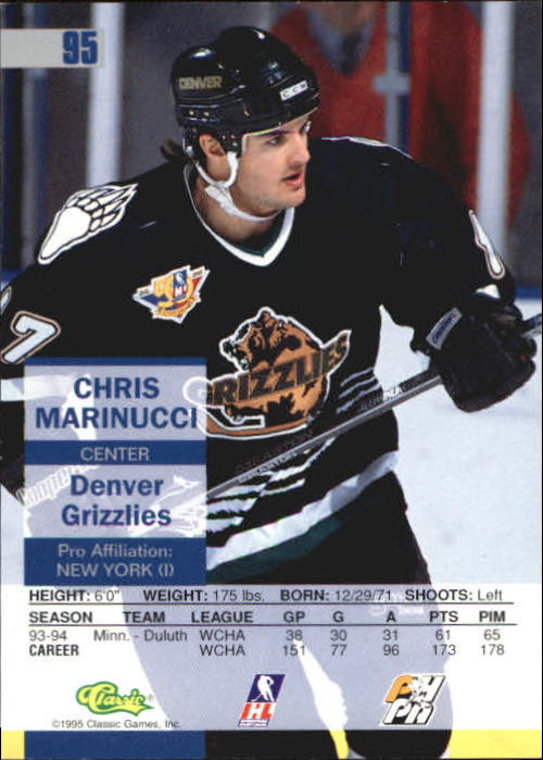1995 Images #95 Chris Marinucci back image