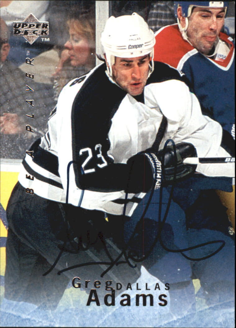 1995-96 Be A Player Autographs #S22 Greg Adams
