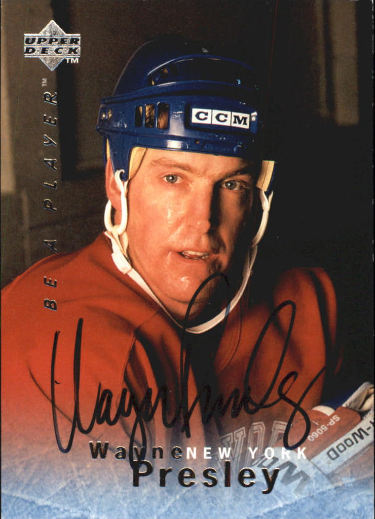 1995-96 Be A Player Autographs #S45 Wayne Presley